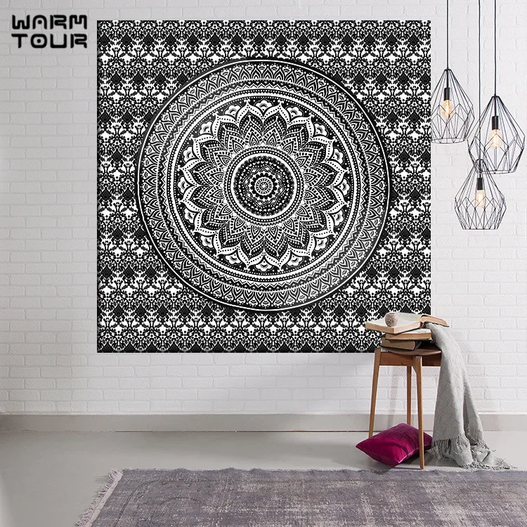 Теплый Тур индийские мандалы стены Tapestr Многофункциональный гобелен Бохо