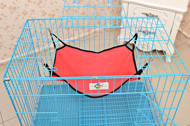 Милый флисовый тканевый дышащий двусторонний гамак для кошек Холщовый спальный