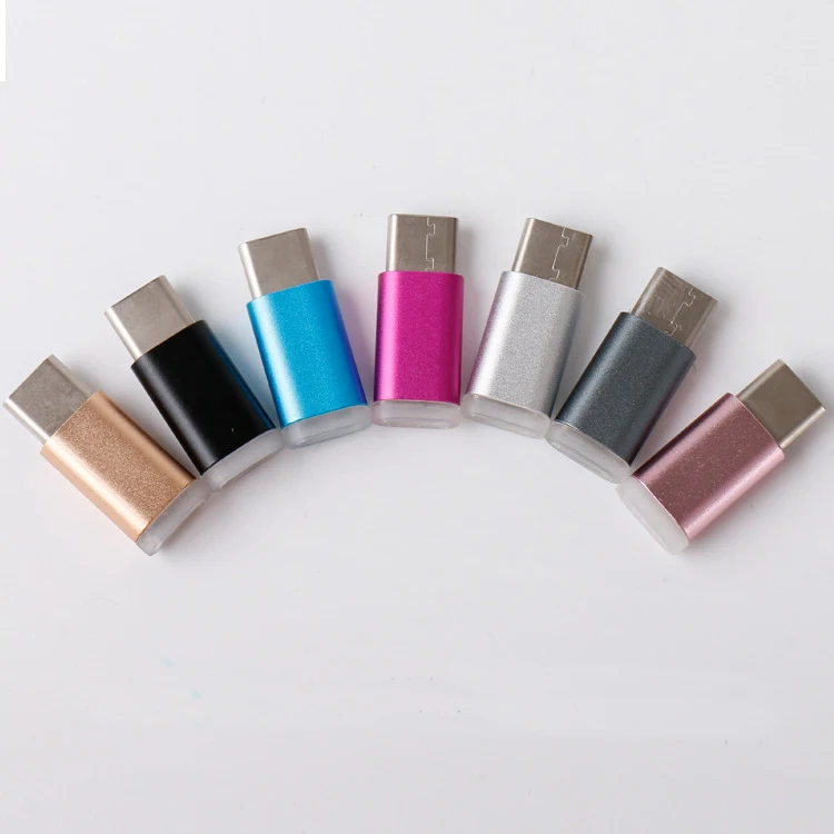 Micro USB гнездовой разъем типа C штекер данных и кабель переходник для зарядки с