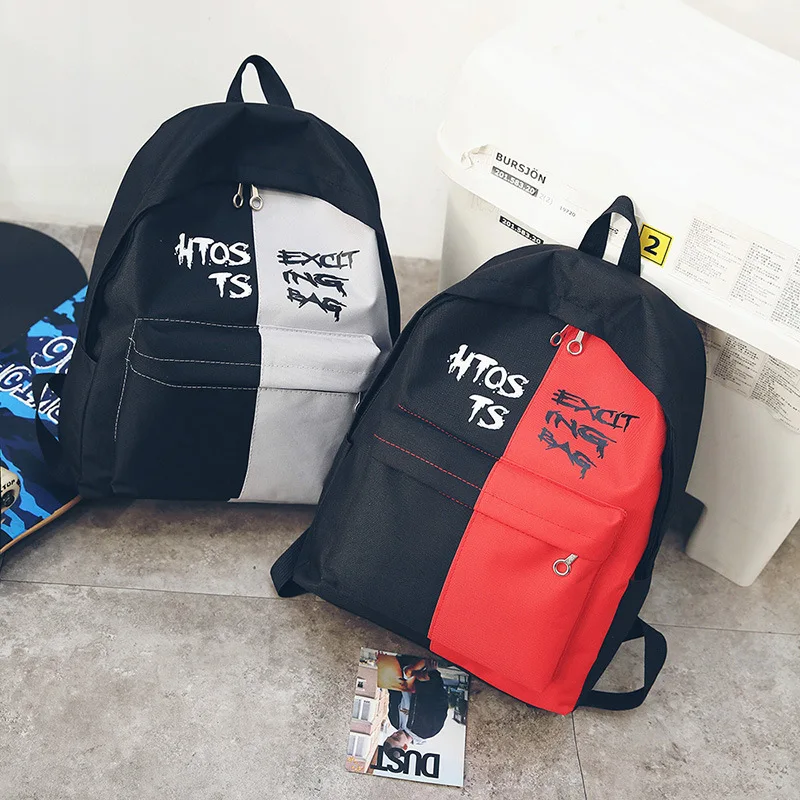 Водонепроницаемый нейлоновый женский рюкзак однотонные японские рюкзаки