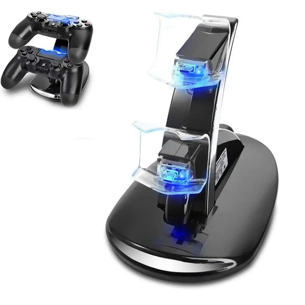 PS4 Controller Charger Ps4 Charging Docking Station LED Light Indicators Bottom PS4/PS4 Slim/PS4 Pro Controll | Электроника