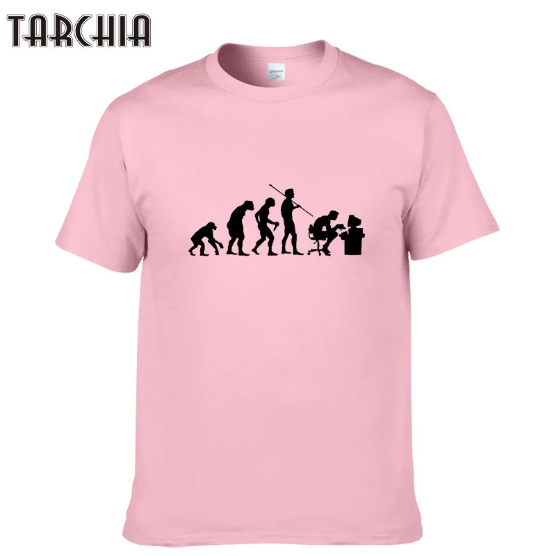 TARCHIA модная летняя футболка для мужчин удобная хлопковая Футболка с круглым