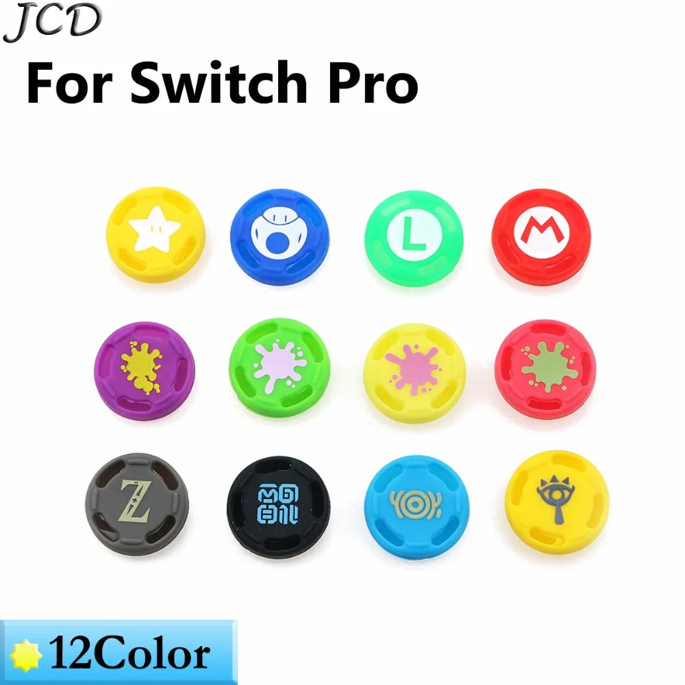 JCD 2 шт. большого пальца Grip Кепки s Nintendo Switch Pro пульт дистанционного управления