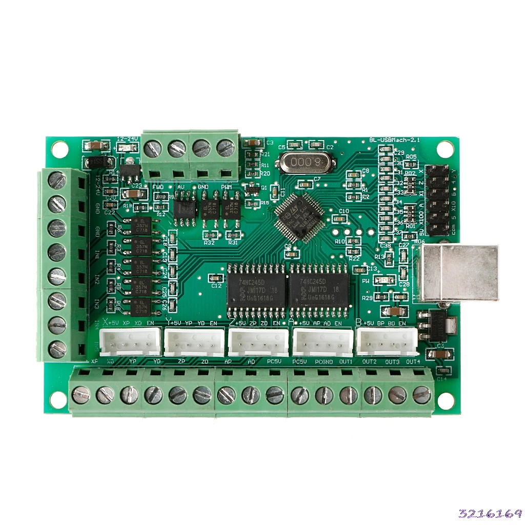 CNC USB MACH3 100Khz Breakout Board 5 осевой интерфейс драйвер контроллер движения|Драйвер