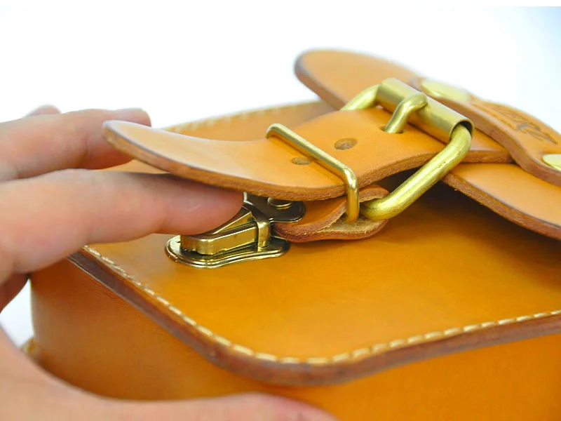 Handmade leather bag drawing messenger brown DIY paper pattern BXK-01 pocket | Дом и сад