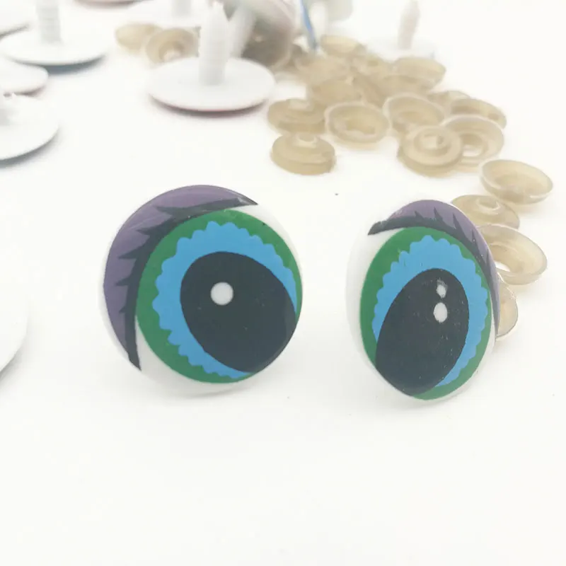 24mm 10 шт./пакет кукла мультяшных глаз Защитные глаза для куклы игрушки плюшевый мишка мягкая игрушка оснастки животных кукольный ремесло амигуруми для изготовления аксессуаров - Цвет: 24mm