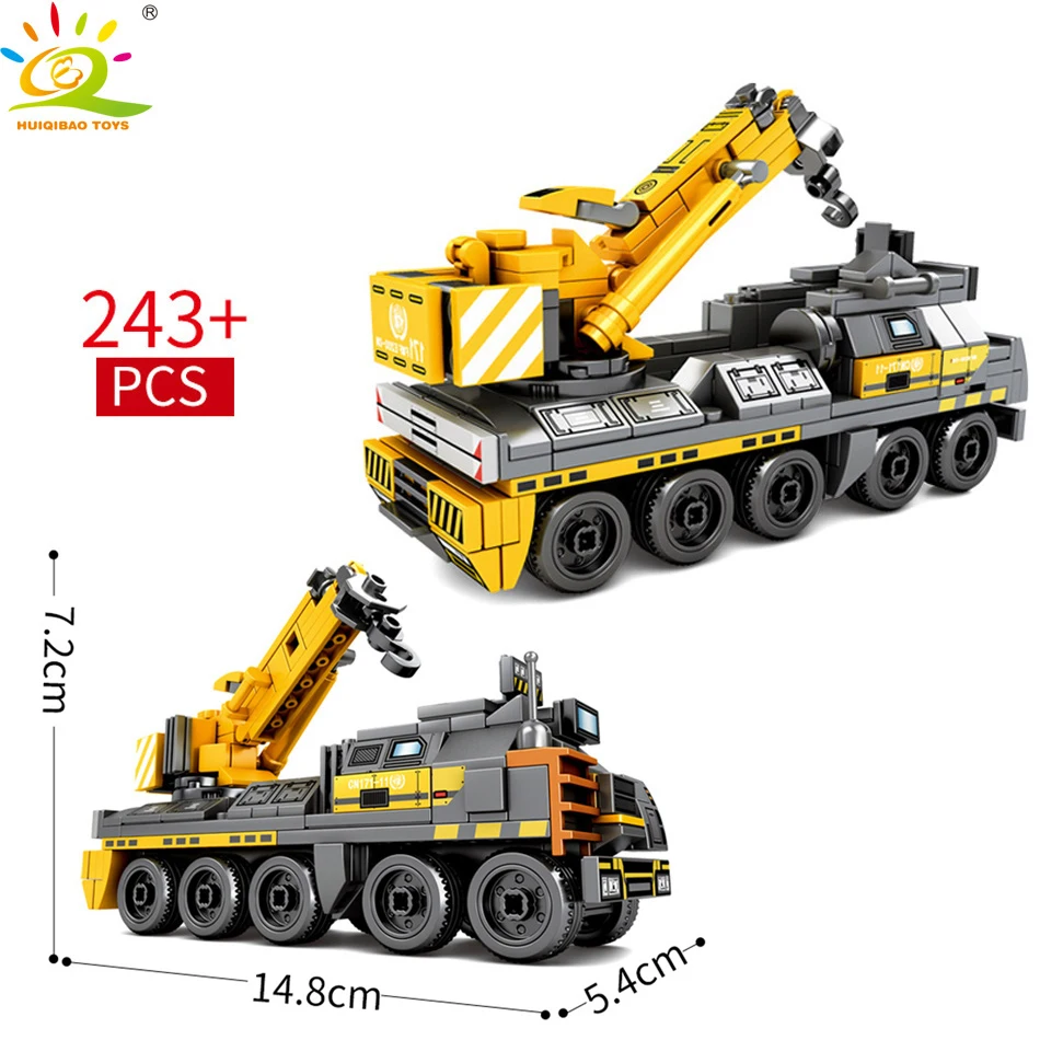 HUIQIBAO игрушки 996 + шт военные кино грузовики строительные блоки для детей армия