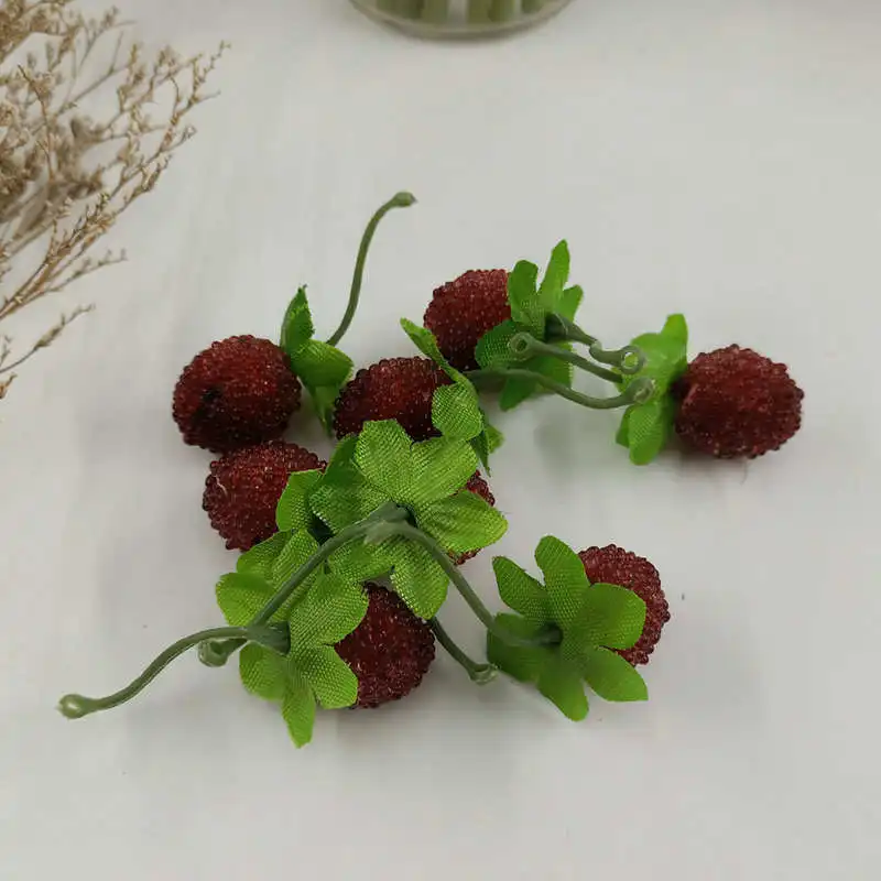 Bunches of red and y 10. Unidades pacote DE Espuma Misturada Mini Simulacao DE Frutas e Legumes Artificiais Cozinha Brinquedos para As Criancas DE - Цвет: Bunches of red and y