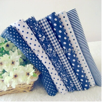 7 шт. 50*50 см хлопковая ткань с принтом в горошек|patchwork tilda|printed cotton fabriccotton fabric bundles |