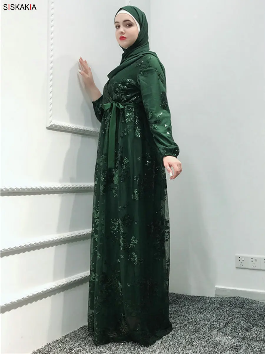 Модная мусульманская абайя платье металлический цвет высокого класса Кружева Горячая печать Дубай халат арабский ислам элегантное вечернее платье осень