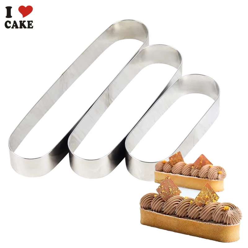 1 шт. из нержавеющей стали Eclair Puff плесень печенье шасси молниеносные движущиеся