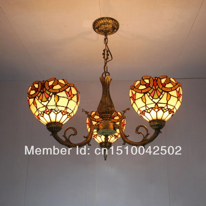 FUMAT Baroque Glass Lamp Retro Stained Pendant Light For Living room Corridor Bedroom Vitrage Mosaic glass | Лампы и освещение