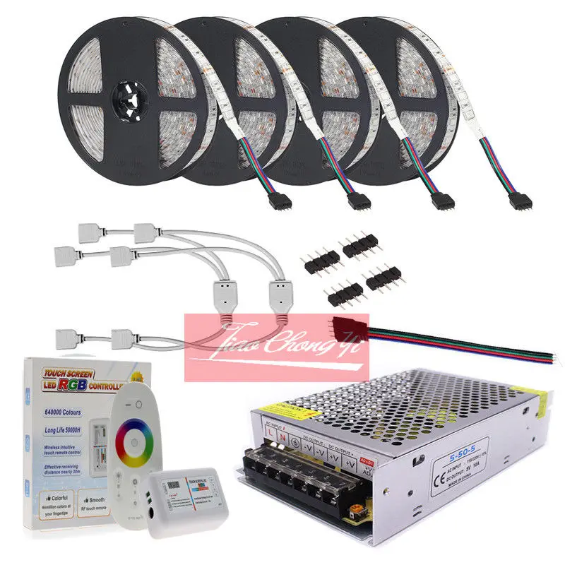 5050 Светодиодная лента 5 м 10 20 Водонепроницаемая 60 светодиодов/м м/рулон DC12V RGB RGBW