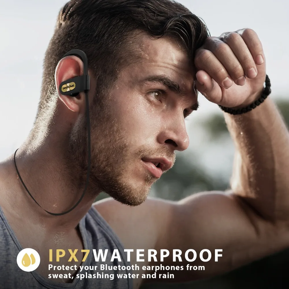 Mpow пламя ipx7 водонепроницаемые беспроводные наушники HiFi стерео спортивные наушники 8-10 h время игры для iPhone Xiaomi huawei samsung