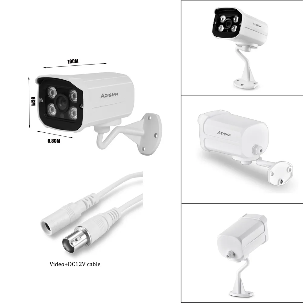 

Full HD 1080P 720P Security AHD Camera Outdoor Waterproof 4pcs Array infrared Night Vision Metal Bullet Surveillance CCTV camera