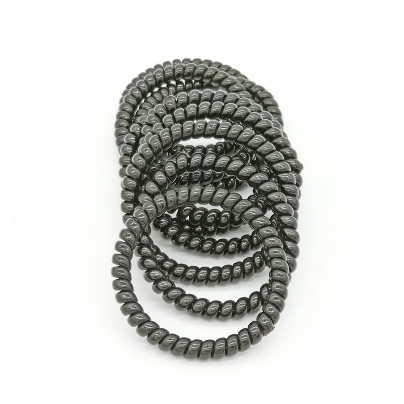 Оптовая продажа 10 шт. эластичная резинка для волос размером 4 5 см черные тонкие