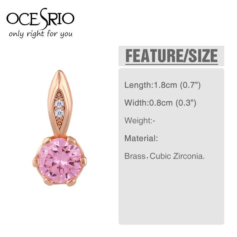 Женские Висячие серьги OCESRIO круглые висячие из циркония 585 пробы свадебные