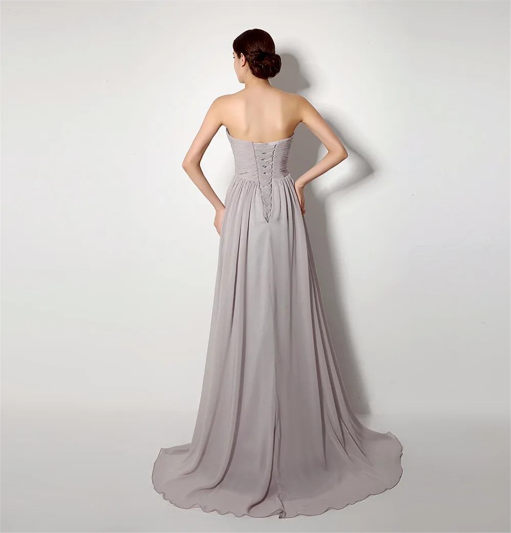 Elnorbridal настоящая фотография серый нарядные платья дешевые 2021 Robe Demoiselle D'Honneur со