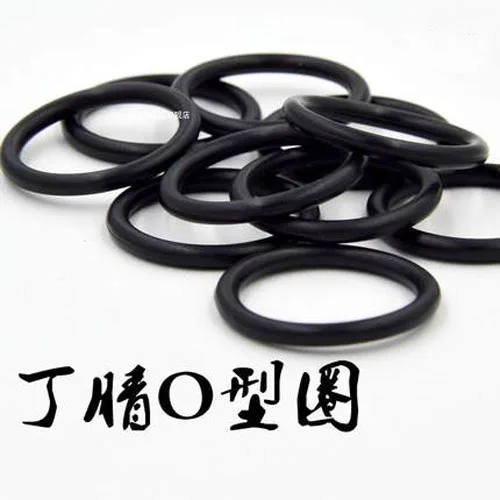 

10pcs 1.9mm wire diameter black silicone O-ring 77mm-130mm OD waterproof insulation rubber band Oil and abrasion resis