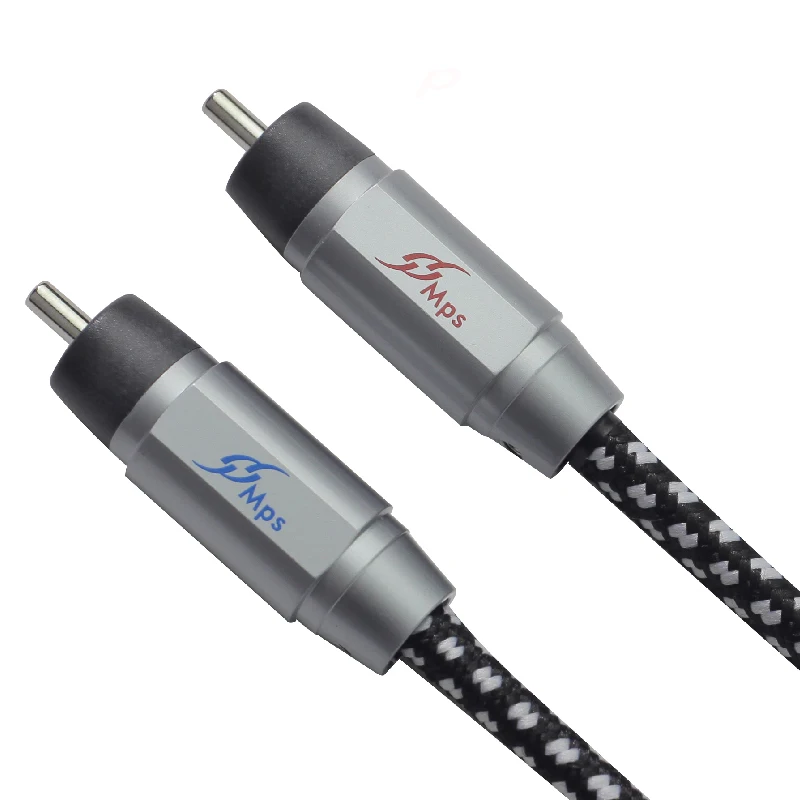 HiFi MPS 99.9997% OCC 24K с родиевым покрытием штекер RCA аудио кабель DVD CD DAC усилитель 1