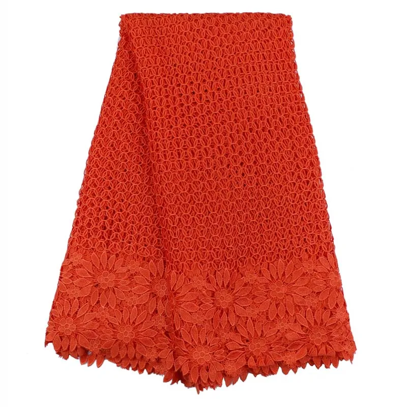 Новейшая вышивка африканские кружевные ткани высокого качества для свадебного платья водорастворимое