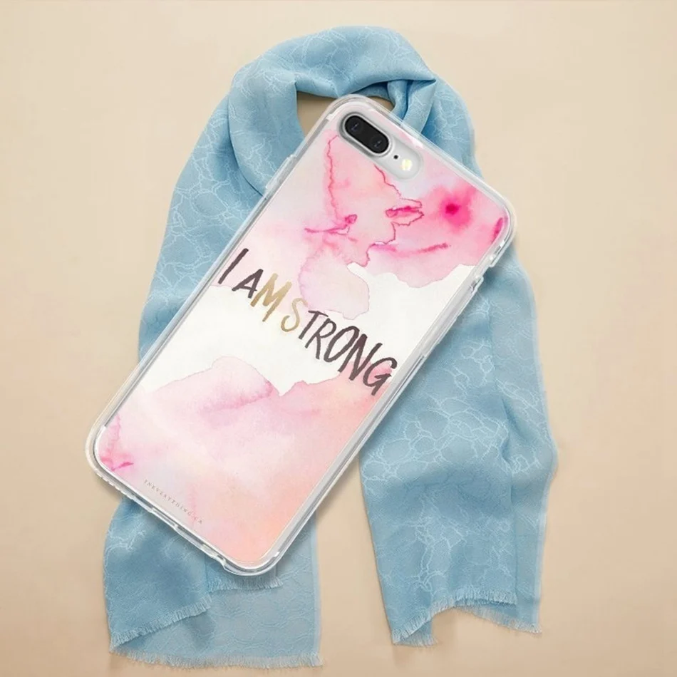 Kisscase чехол для iPhone 5S SE 6s 7 8 Plus Мотивирующий шаблон слова мягкие силиконовые чехлы X