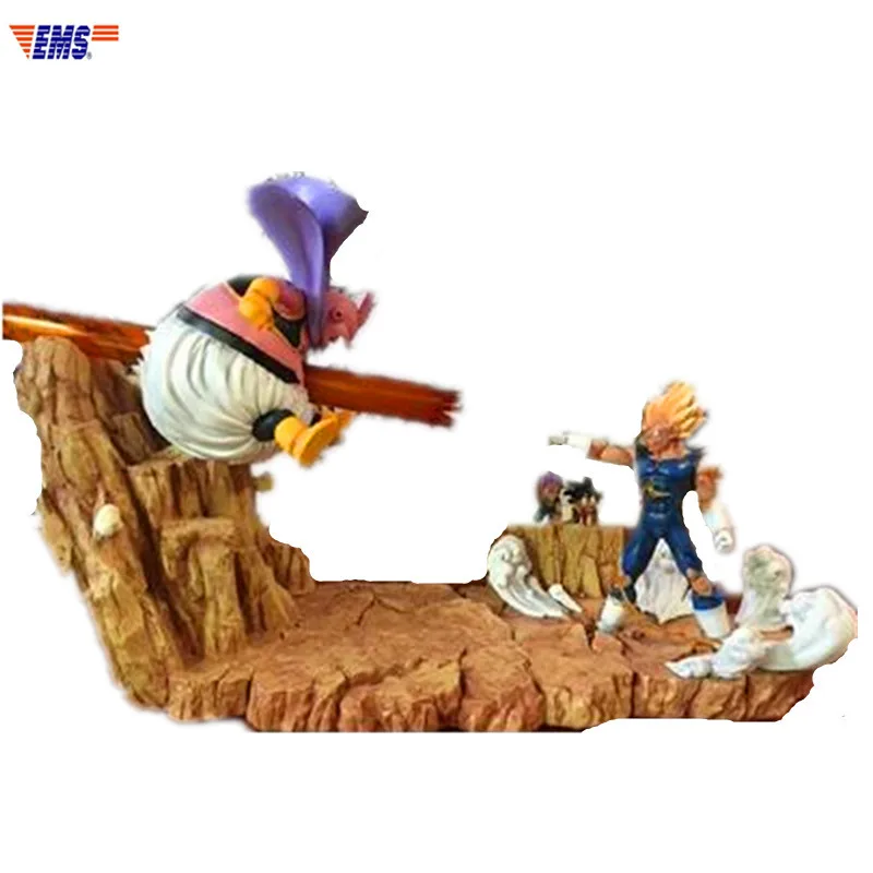 Dragon Ball DBZ Demonization Vegeta VS Majin Buu 1/6 GK статуя смолы фигурка для украшения дома X89