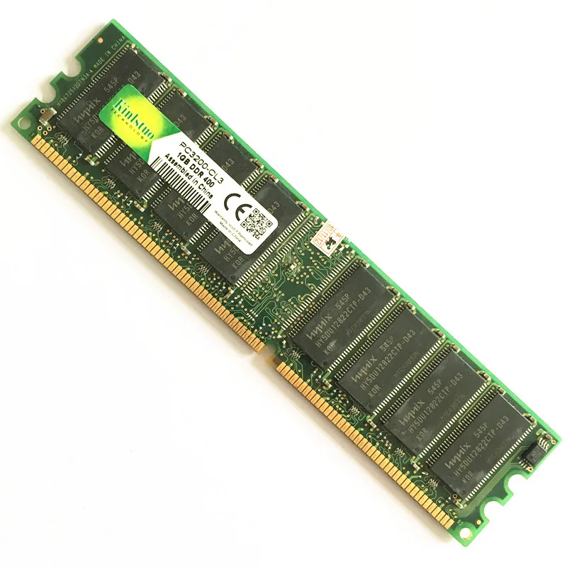 

Kinlstuo DDR 1GB 400MHz Rams PC 3200 DIMM 184PIN desktop memory full compatible tested good working