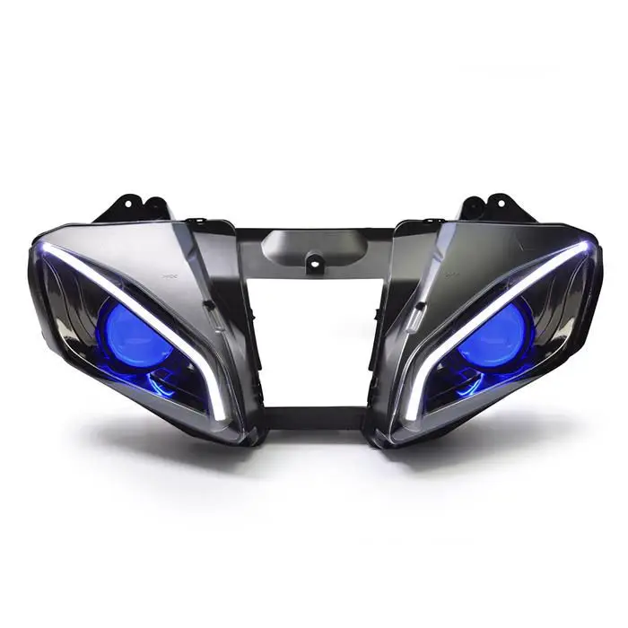 Blue Demon Eye KT LED Headlight for Yamaha YZF R6 2006-2007 - Цвет: Blue Demon Eye