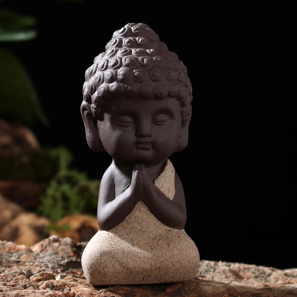 OULII скульптура Будды статуя ручной работы Fengshui фигурка ремесло автомобиль