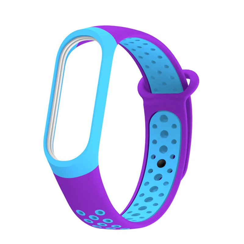 100 шт./лот силиконовые Mi Band 4 3 наручный ремешок для Xiaomi спортивный браслет
