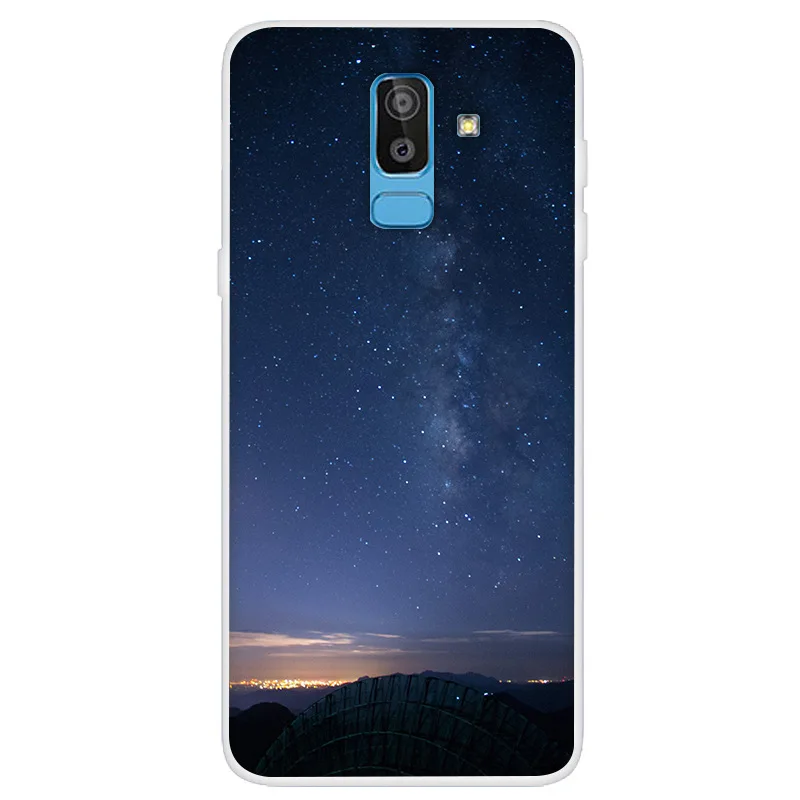 Чехол для телефона Samsung Galaxy J8 2018 мягкий чехол с рисунком звездного неба EU j810 j810f