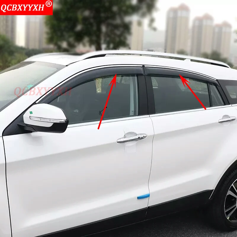 QCBXYYXH авто-Стайлинг тенты укрытия окна Козырьки Защита от солнца дождь щит наклейки Чехлы аксессуары для Geely Emgrand EC7 EC7-RV RS