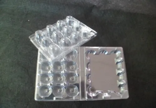 1000 шт./лот 12 отверстий перепелиные контейнеры для яиц пластиковые ящики d28мм/h39мм |