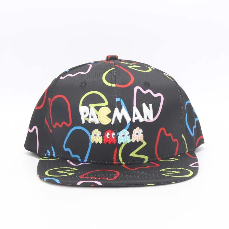 Pacman Snapback хип-хоп кепка и Кепка модная Регулируемая Кепка призрак и Pac-Man вечерние бейсболки для танцев - Цвет: 1