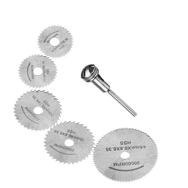 HSS циркулярные режущие диски для дерева с 1 оправкой для Dremel роторный инструмент для Dremel металлические режущие лезвия