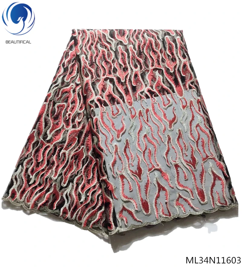 Красивая нигерийская ткань ace тюль кружевная Королевская Синяя сетчатая 5