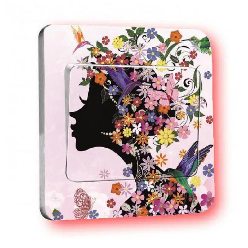 2 шт. современные креативные наклейки с мультипликационным переключателем