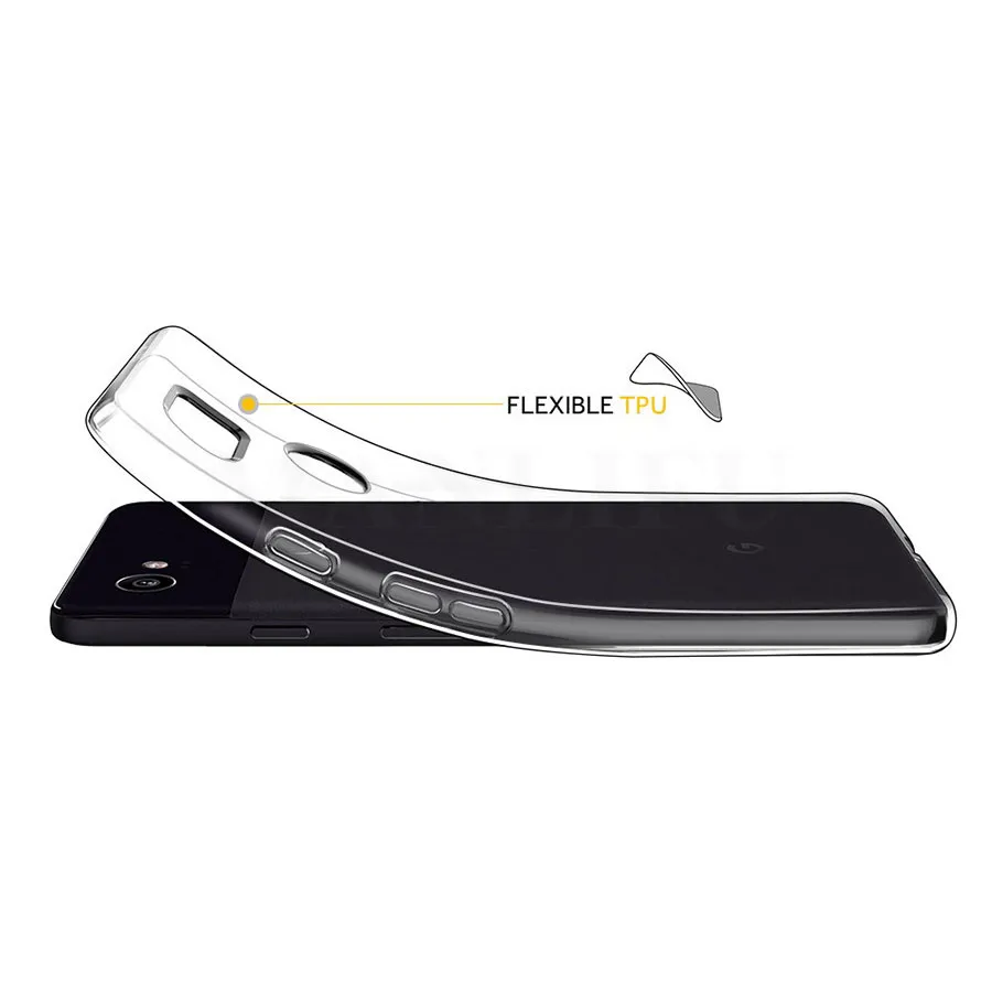 Прозрачный чехол для Google Pixel 2/Pixel 2 XL тонкий мягкий силиконовый из ТПУ телефона