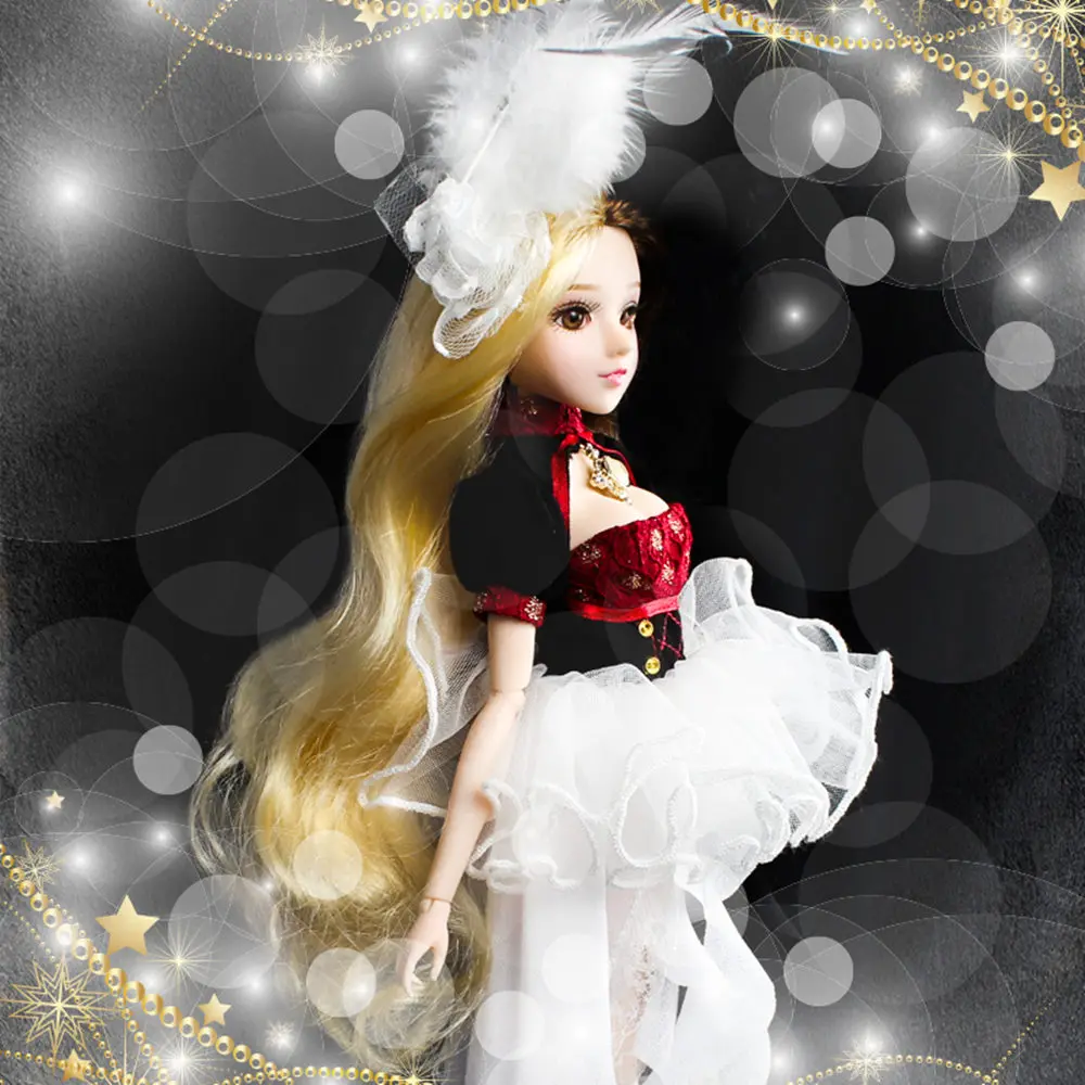DBS MMGirl 12 гороскоп близнецы как 1/6 bjd 30 см черно-белое платье фантазия 14 шарнирное