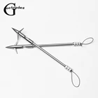 1 шт. рыболовные стрелы для рогатки стрела для катапульты головы серебряные 158 мм боеголовки стрелы для охоты наконечники для стрельбы Рогатка для рыбалки