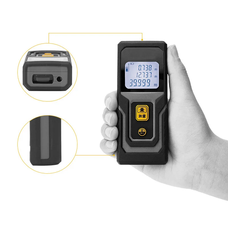 

Digital Accuracy Professional Laser Rangefinder Handheld 40M Laser Tool Multi-function Area Volume Laser Distance Meter