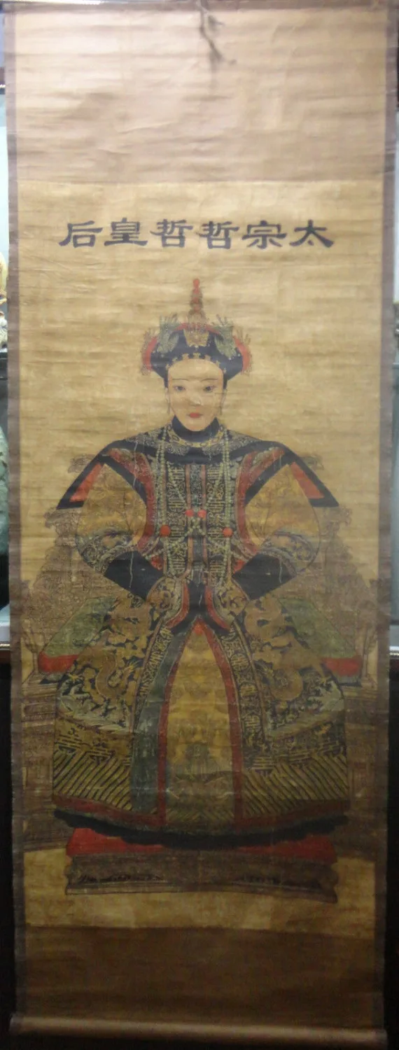 Бесплатная доставка Китайская Коллекционная старая картина прокрутки Династия