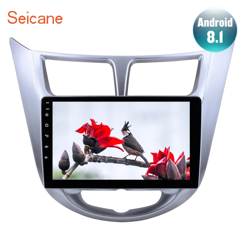 Seicane 9 &quotAndroid 1 автомобильный стерео радио для 2011 2012 2013 Hyundai Verna 2Din головное