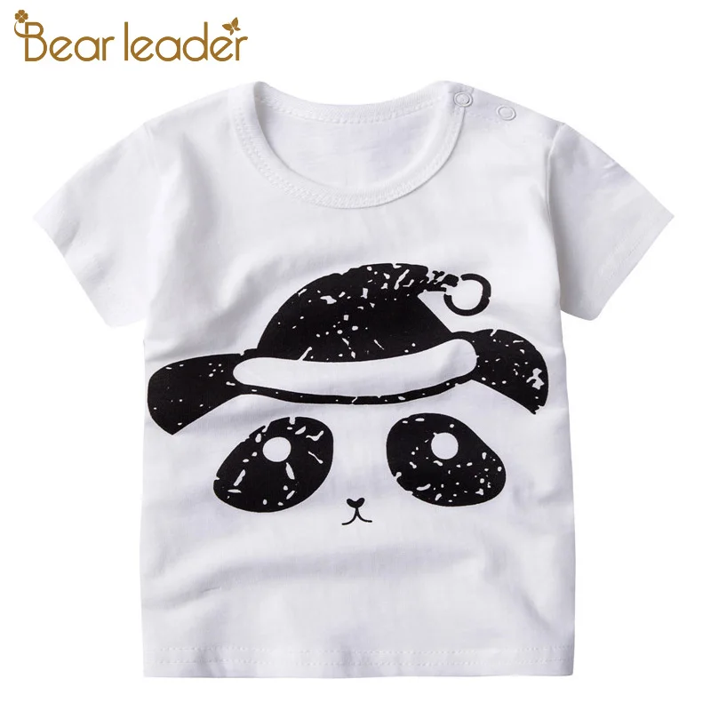 Bear Leader/детская одежда г., Детская рубашка детская футболка с короткими рукавами и круглым вырезом одежда для детей от 1 до 4 лет