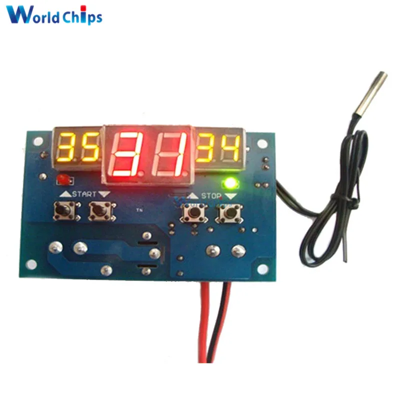 Автоматическая регулировка! Цифровой светодиодный термостат W1401 регулятор