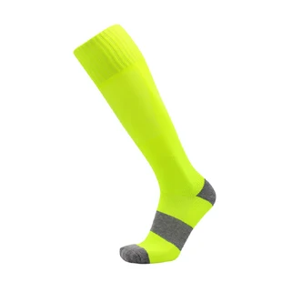 Fluorescent green Для мужчин, 20-30 мм компрессионные, разной плотности носки фирмы циркуляция под давлением Высококачественные ботинки до колена из дышащего материала носок самолет путешественников - Цвет: Fluorescent green