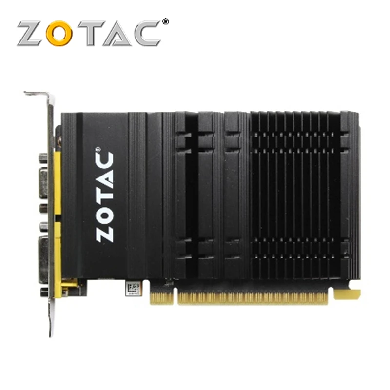 Видеокарта ZOTAC GeForce GT 610 1 ГБ 64 бит GDDR3 видеокарта GPU для NVIDIA Original GT610 1GD3 Dvi VGA PCI E Iceman VB