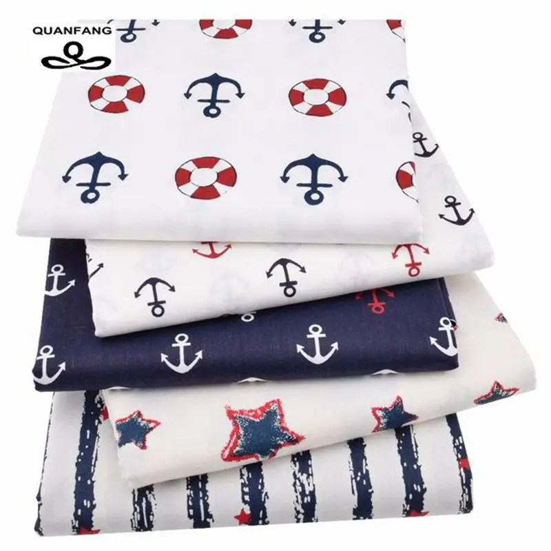 5 шт./лот саржевая хлопчатобумажная ткань Лоскутная цветочная ручной работы