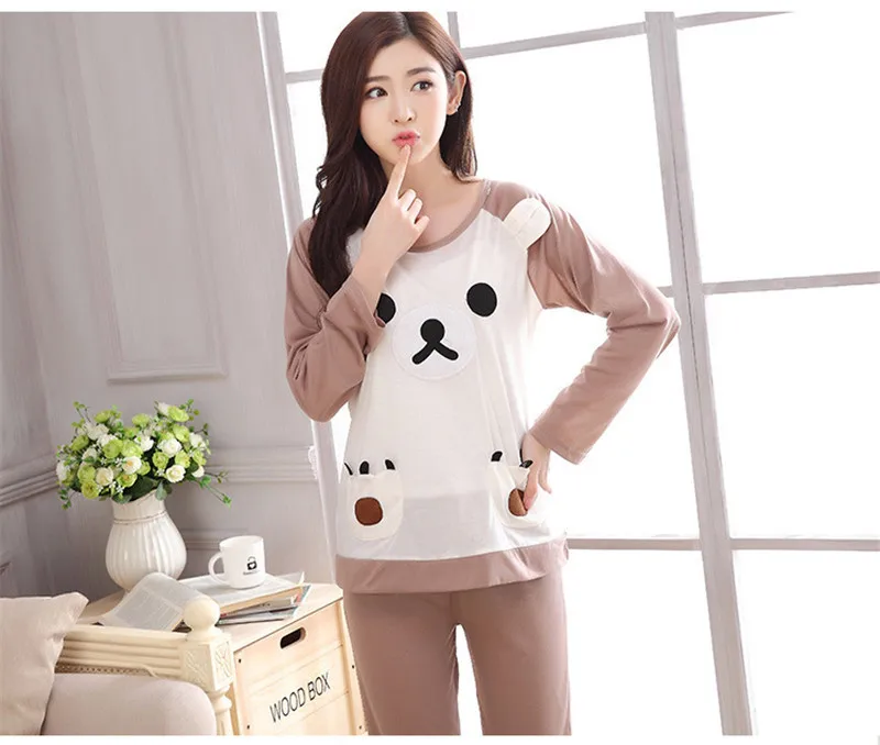 Женский пижамный комплект из 2 предметов мягкий 100% хлопка на весну и лето